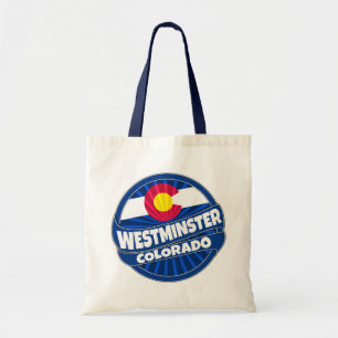 Bolsa Tote Westminster Colorado flag arrombou saco