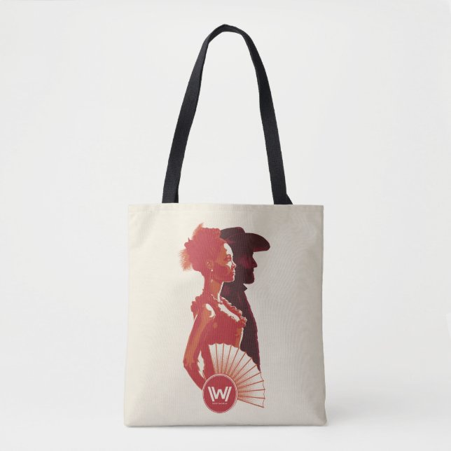 Bolsa Tote Westworld | Retrato De Estêncil Maeve & Hector (Frente)