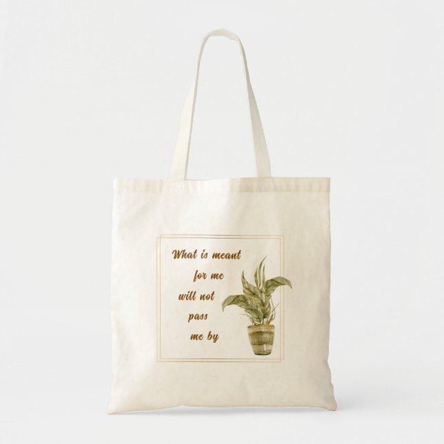 Bolsa Tote What is Meant for Me Canvas Print (Frente)
