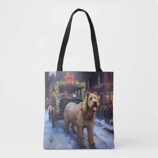 Bolsa Tote Wheaten Terrier Christmas Fesason (Frente)