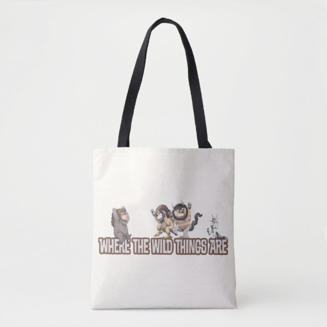 Bolsa Tote Where the Wild Things Are Characters on Logo (Frente)