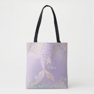 Bolsa Tote Whimscolor Watercolor - Glitter Sereia