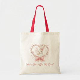 Bolsa Tote Whimsical Bunny Rabbit Cotton  - Eco-Friendly Gift