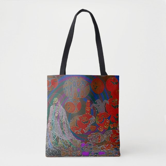 Bolsa Tote Whimsical Halloween Dreams (Frente)