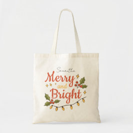 Bolsa Tote Whimsical Modern Christmas Holiday Tote Bag