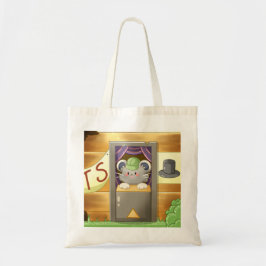 Bolsa Tote Whimsical Mouse Vendor – Cute Hat Booth Character