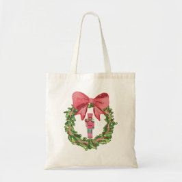 Bolsa Tote Whimsical Nutcracker Christmas Wreath