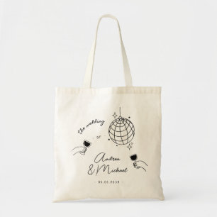 Bolsa Tote Whimsical Quirky Retro Disco - Favor De Casamento 