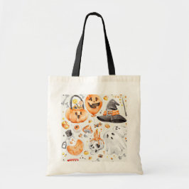 Bolsa Tote Whimsical Watercolor Halloween