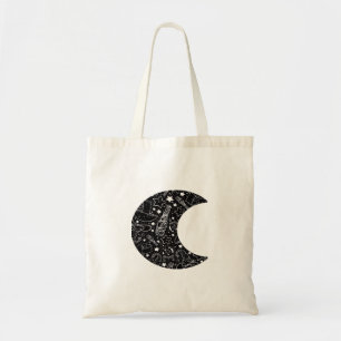 Bolsa Tote Whimsigoth Witch Moon Wicca Kawaii Gótico Tattoo A