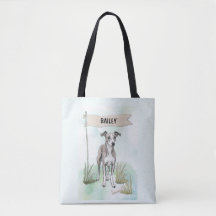 Whippet Aquarela Cachorro Personalizado