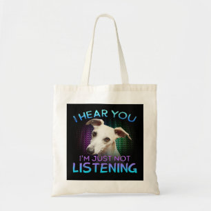 Bolsa Tote Whippet, ouço você não ouvir
