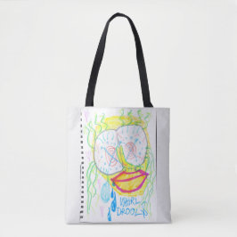 Bolsa Tote "WHiRL-DROOL$" por thaddeus & crimson's Adam Moyer