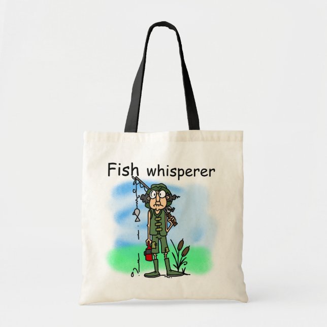 Bolsa Tote Whisperer dos peixes (Frente)