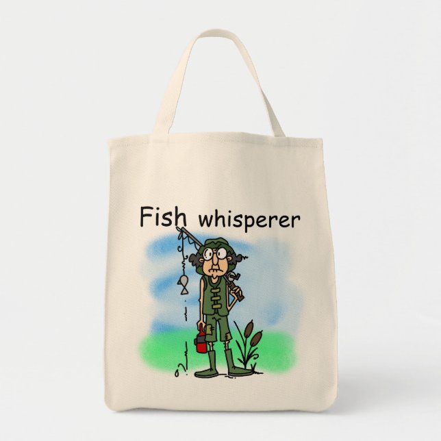 Bolsa Tote Whisperer dos peixes (Frente)