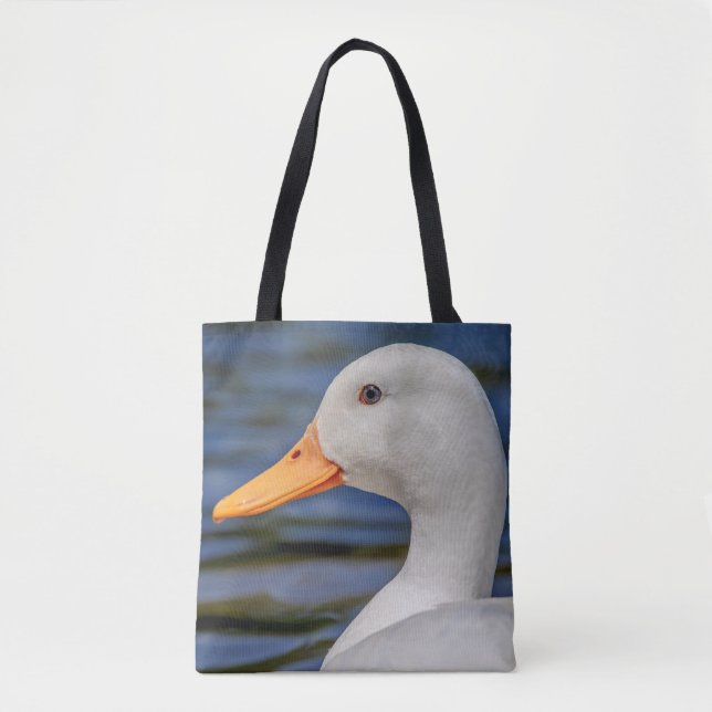 Bolsa Tote White Mallard Duck (Frente)