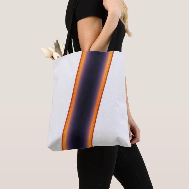 Bolsa Tote White Stripes (Close Up)