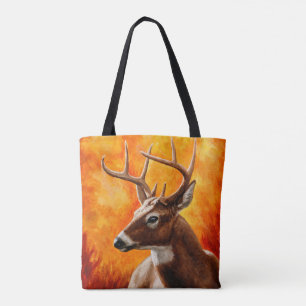 Bolsa Tote Whitetail Deer Trophy Buck Head