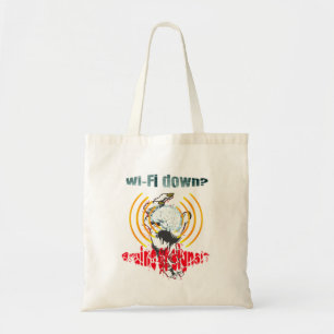 Bolsa Tote Wi-Fi desligado? Cérebros ou sinal? Wi-Fi desligad