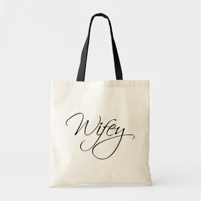 Bolsa Tote Wifey Calliografia (Frente)