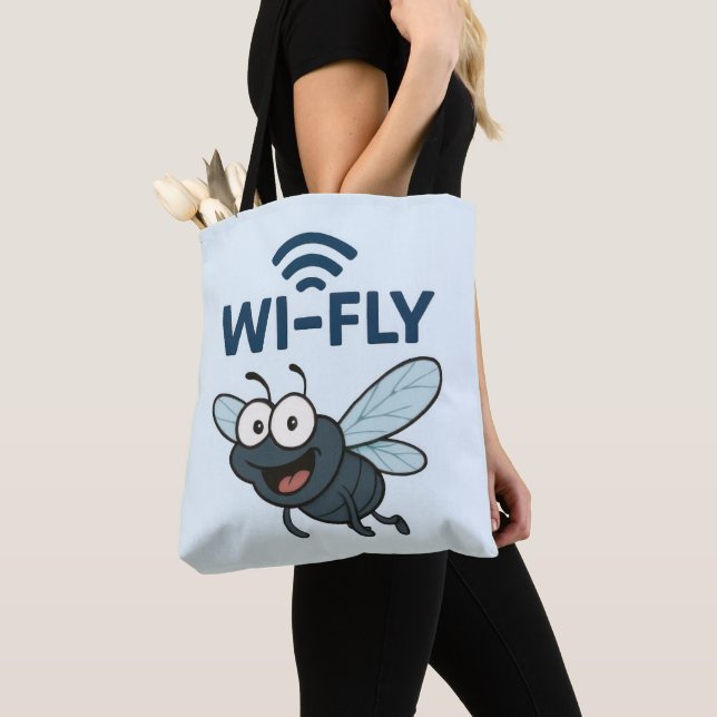 Bolsa Tote Wifi Engraçado (Close Up)
