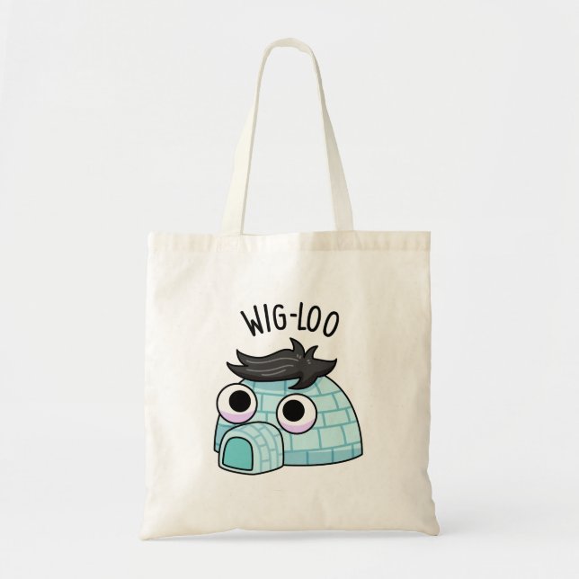 Bolsa Tote Wig-loo Funny Igloo Pun (Frente)