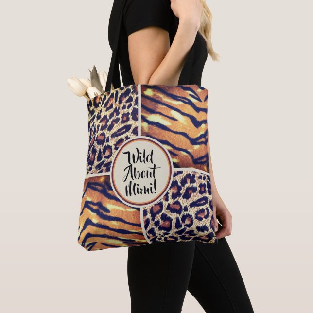 Bolsa Tote Wild About Mimi animal print (Close Up)