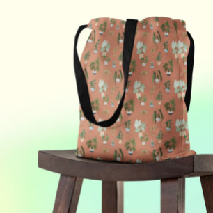 Bolsa Tote Wild Cactus Pattern