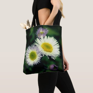 Bolsa Tote Wild Fleabane Daisy Flower Close-Up