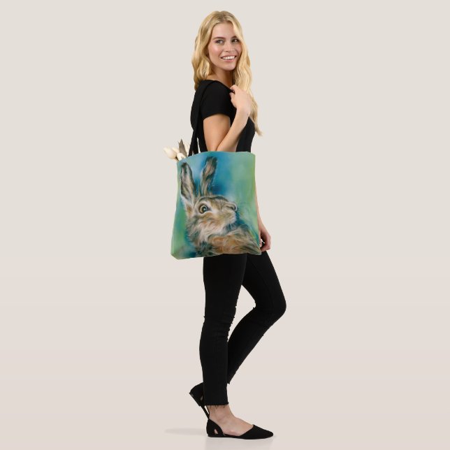 Bolsa Tote Wild Hare Exuberance Pastel Art (No(a) Modelo)