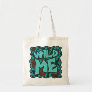 Bolsa Tote Wild Me Cobra Brown e Teal Impressão
