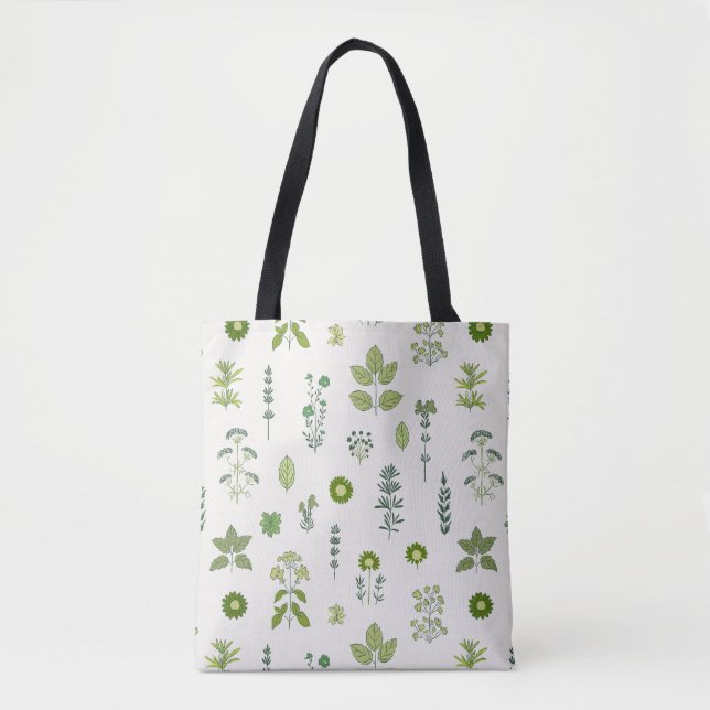 Bolsa Tote Wild Meadow Herb Green (Frente)