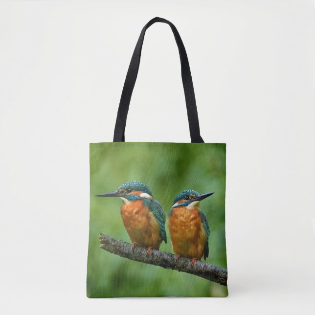 Bolsa Tote Wildlife Kingfisher Foto (Frente)