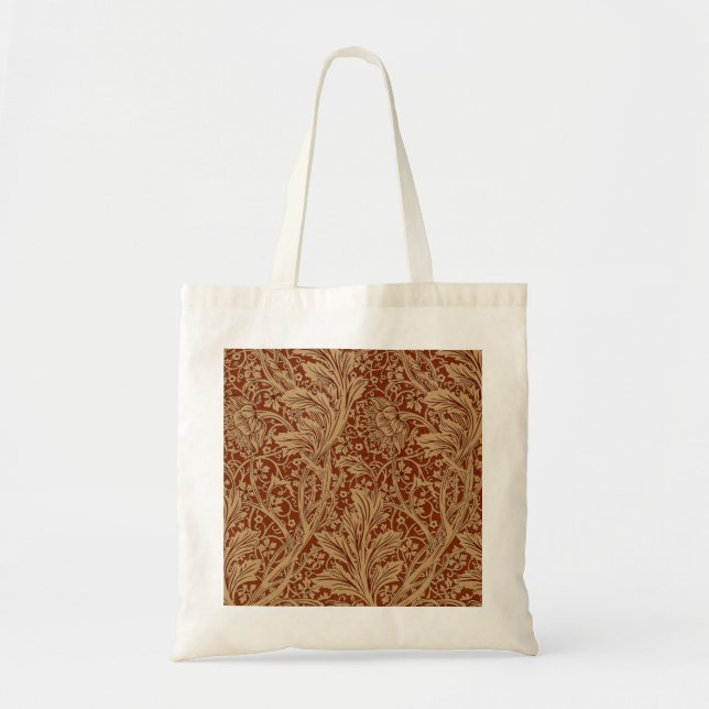 Bolsa Tote William Morris Arcadia Jardim Floral Flor Classi (Frente)
