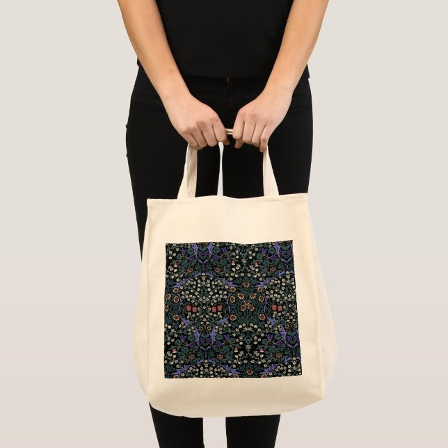 Bolsa Tote William Morris Blackthorn Victorian Wallpaper (Frente (produto))