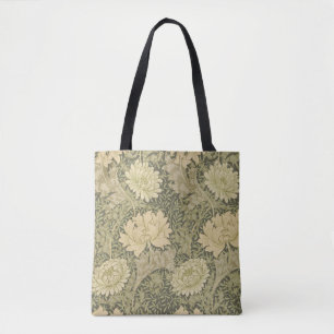 Bolsa Tote William Morris Chrysantemum Soft Floral Design