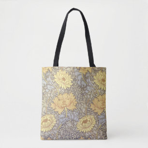 Bolsa Tote William Morris Chrysanthemum Mãe Flowers