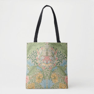 Bolsa Tote William Morris Flor de Murta Floral Botânico