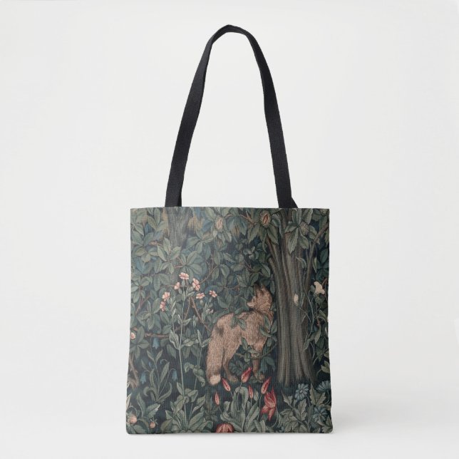 Bolsa Tote William Morris Greenery Fox Willife (Frente)