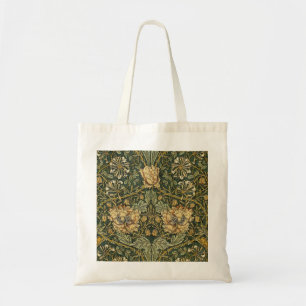 Bolsa Tote William Morris Honeysuckle Verde Amarelo