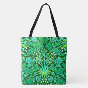 Bolsa Tote William Morris Hyacinth Impressão, Emerald Green