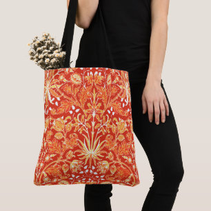 Bolsa Tote William Morris Hyacinth Impressão, Mandarin Orange