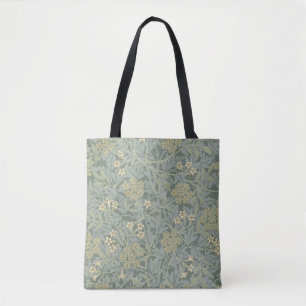 Bolsa Tote William Morris Jasmine Blue Botanic Art