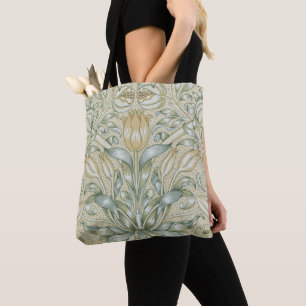 Bolsa Tote William Morris Lily e Pomegranate Flor Clássico
