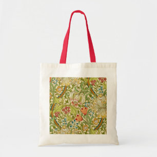 Bolsa Tote William Morris Ouro Lily Vintage Pré-Raphaelite