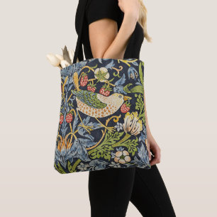 Bolsa Tote William Morris - Padrão Floral de Thief de Morango
