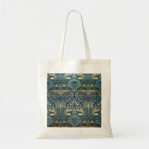 Bolsa Tote William Morris Pavão e Dragão Tecido Desenho