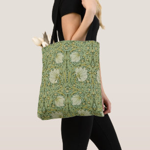 Bolsa Tote William Morris Pimpernel Floral Blue Wallpaper