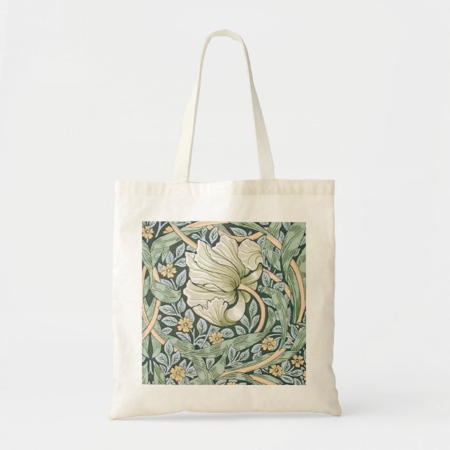 Bolsa Tote William Morris Pimpernel Floral Wallpaper (Frente)