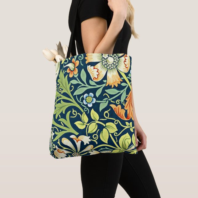 Bolsa Tote William Morris popular design, Compton, (Close Up)